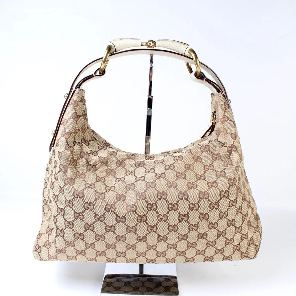 115867 Horsebit Canvas Hobo