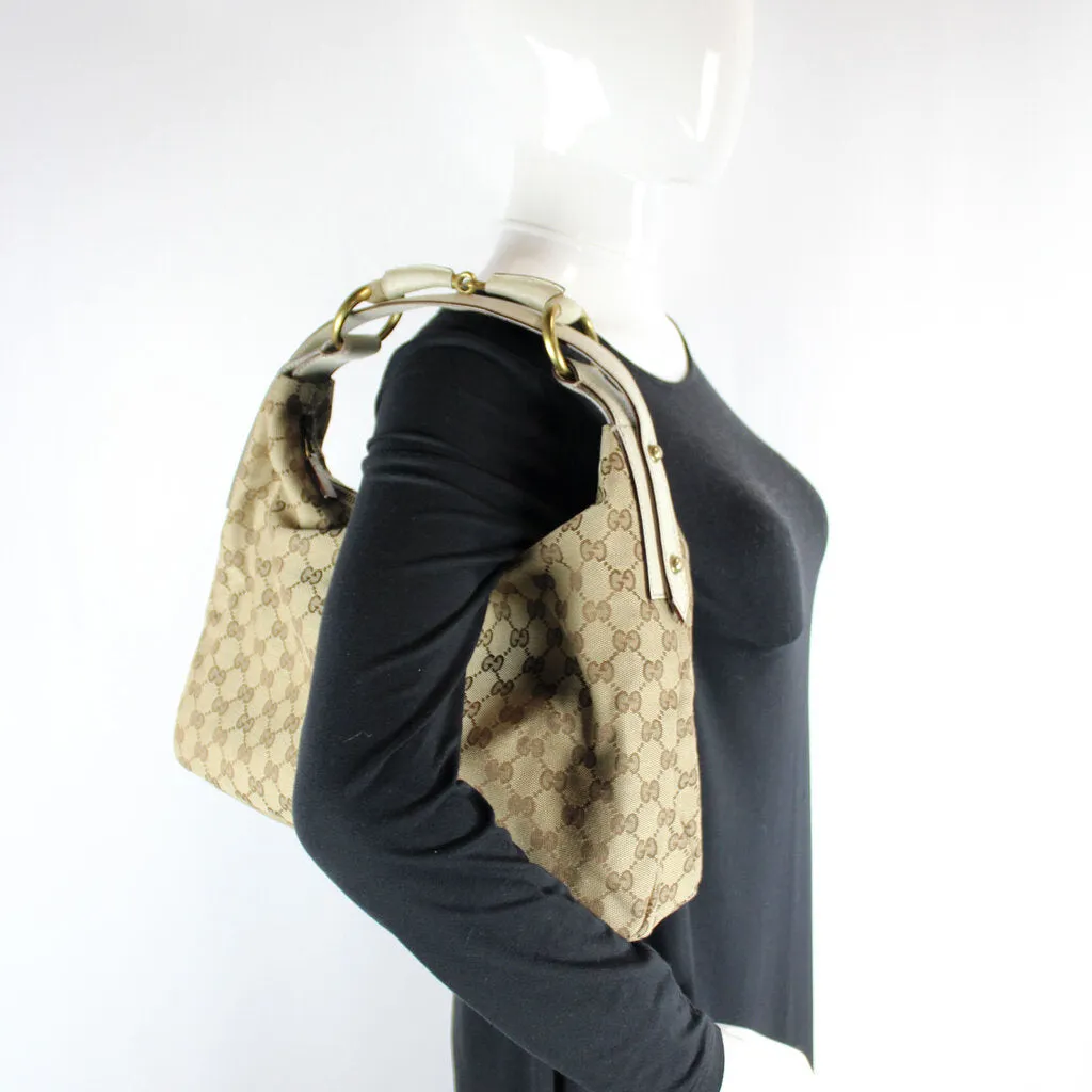 115867 Horsebit Canvas Hobo