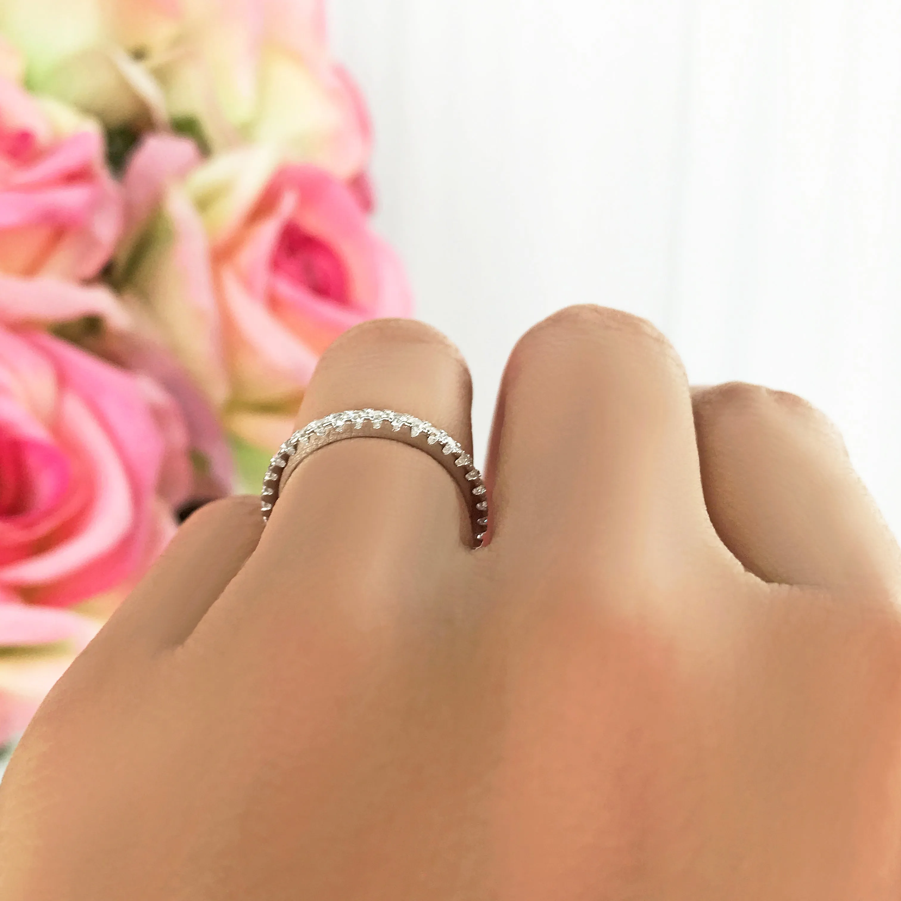 1/3 ctw Small Full Eternity Band