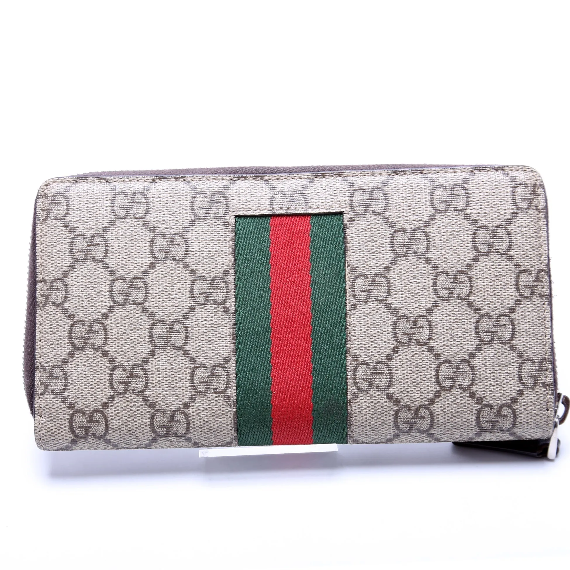 408831 Web Gucci Supreme Zip Around Wallet