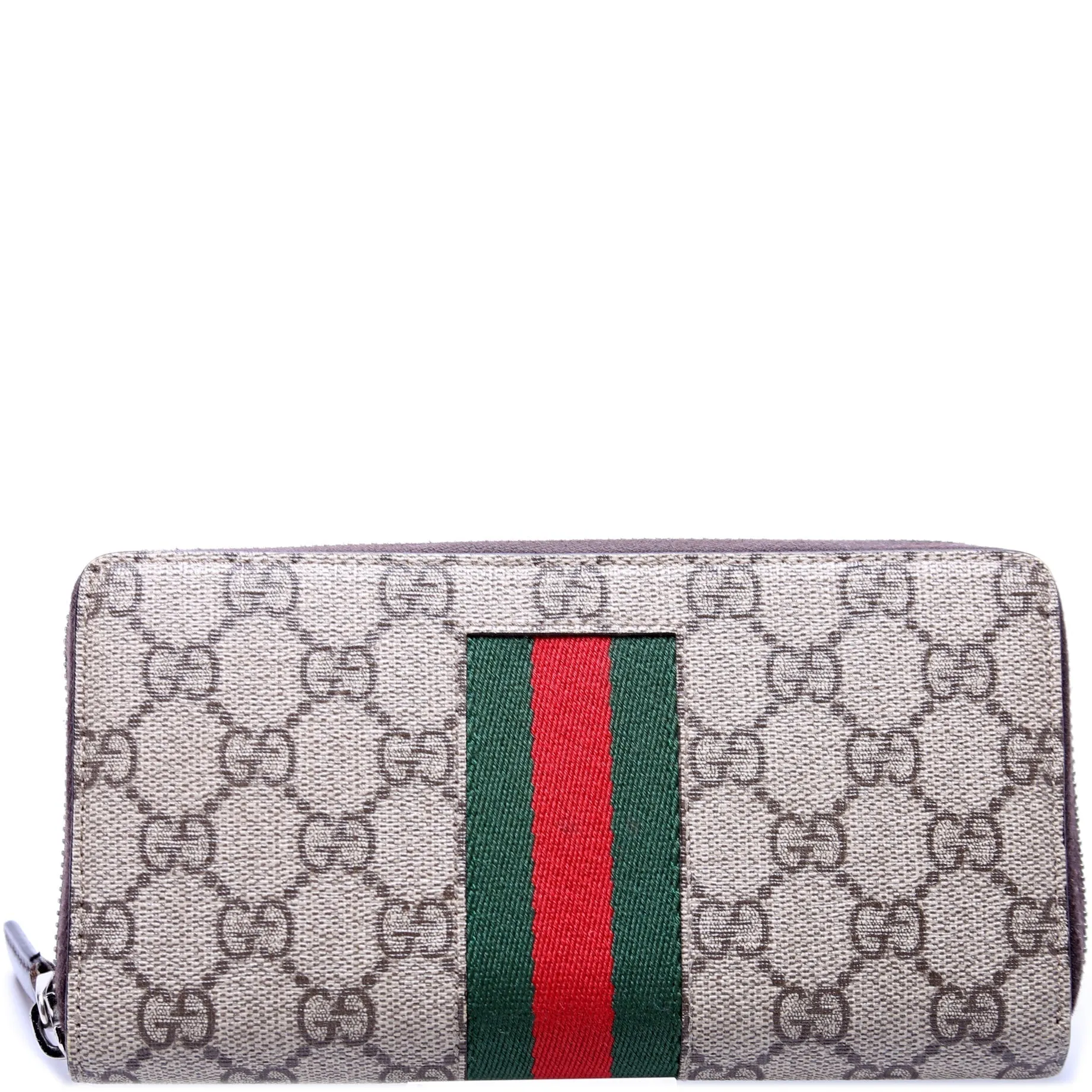 408831 Web Gucci Supreme Zip Around Wallet