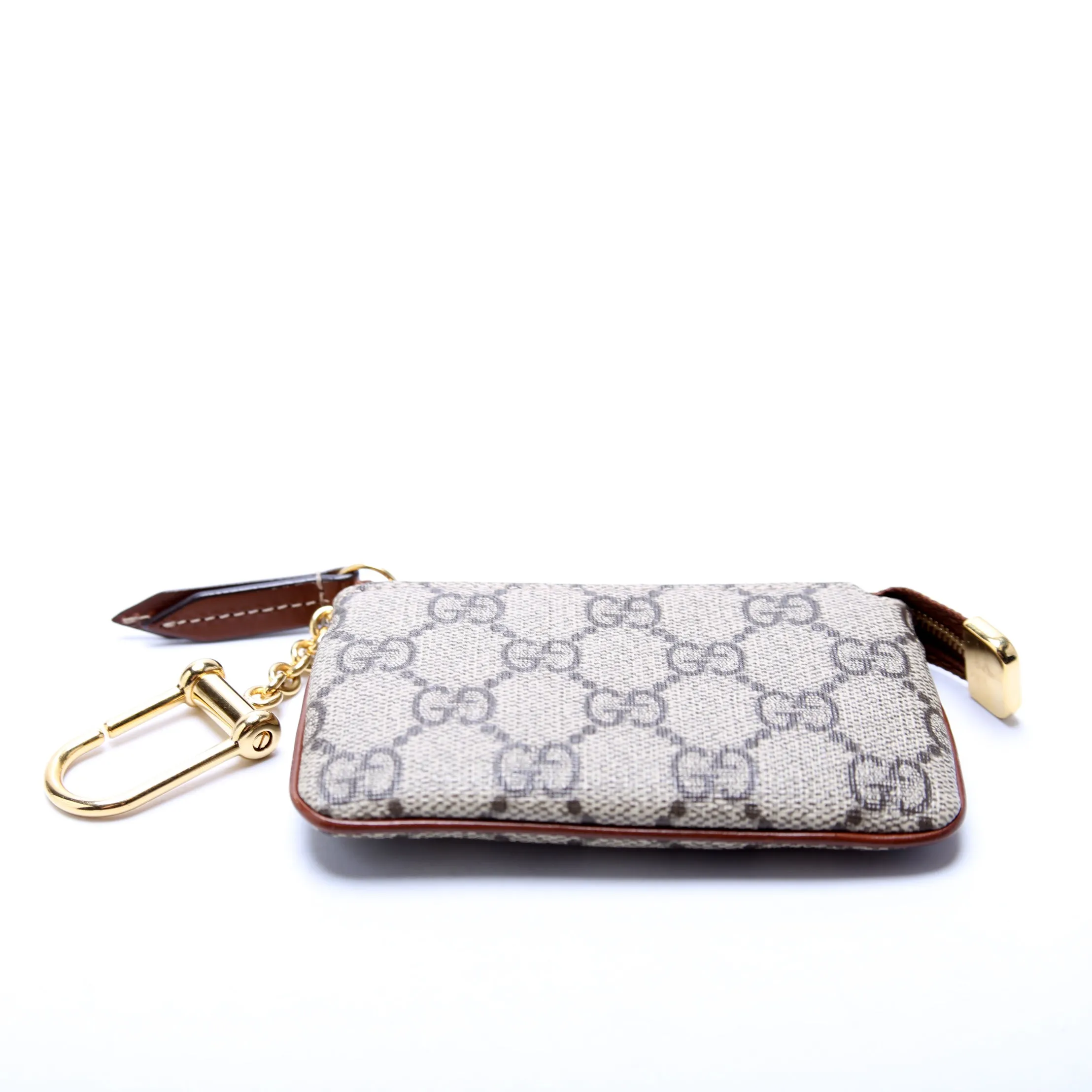 447964 GG Supreme Key Case Brown