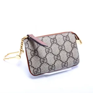 447964 GG Supreme Key Case Brown