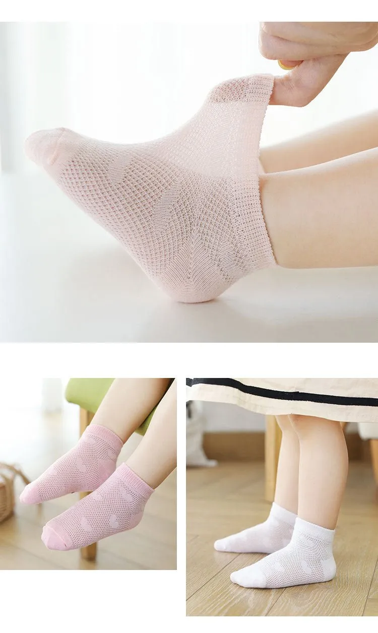 5-Pack Summer Breeze Mesh Socks (2 Designs)