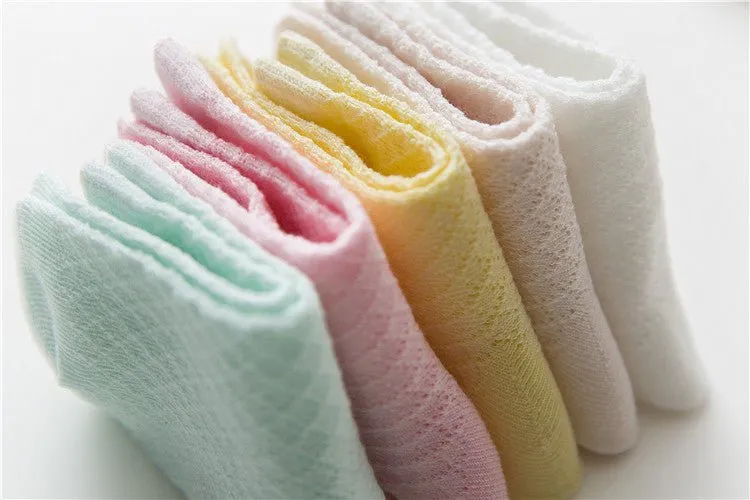 5-Pack Summer Pure Color Socks (2 Designs)