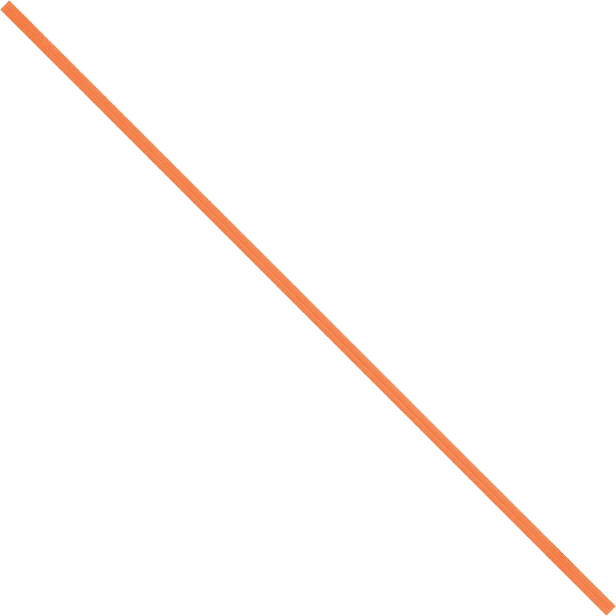 6 x 5/32" Orange Paper Twist Ties