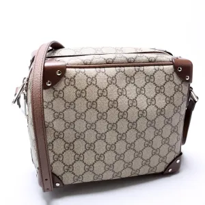 626363 GG Supreme Square Messenger Bag Brown
