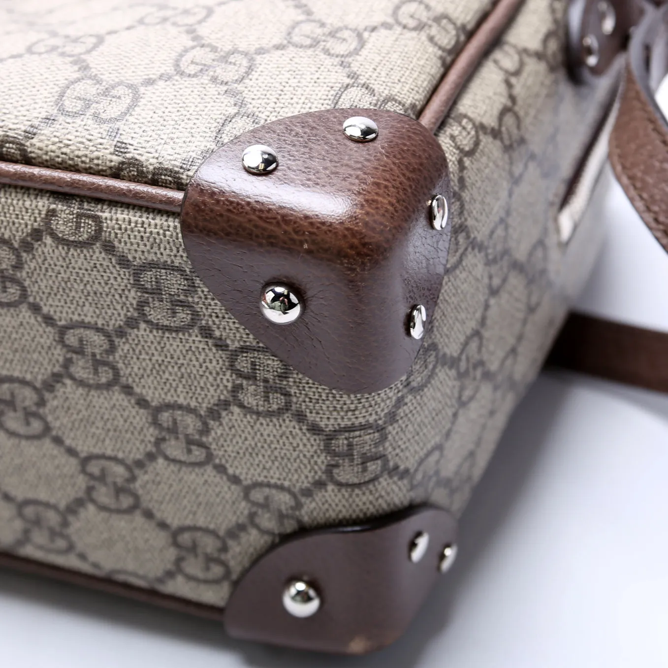 626363 GG Supreme Square Messenger Bag Brown