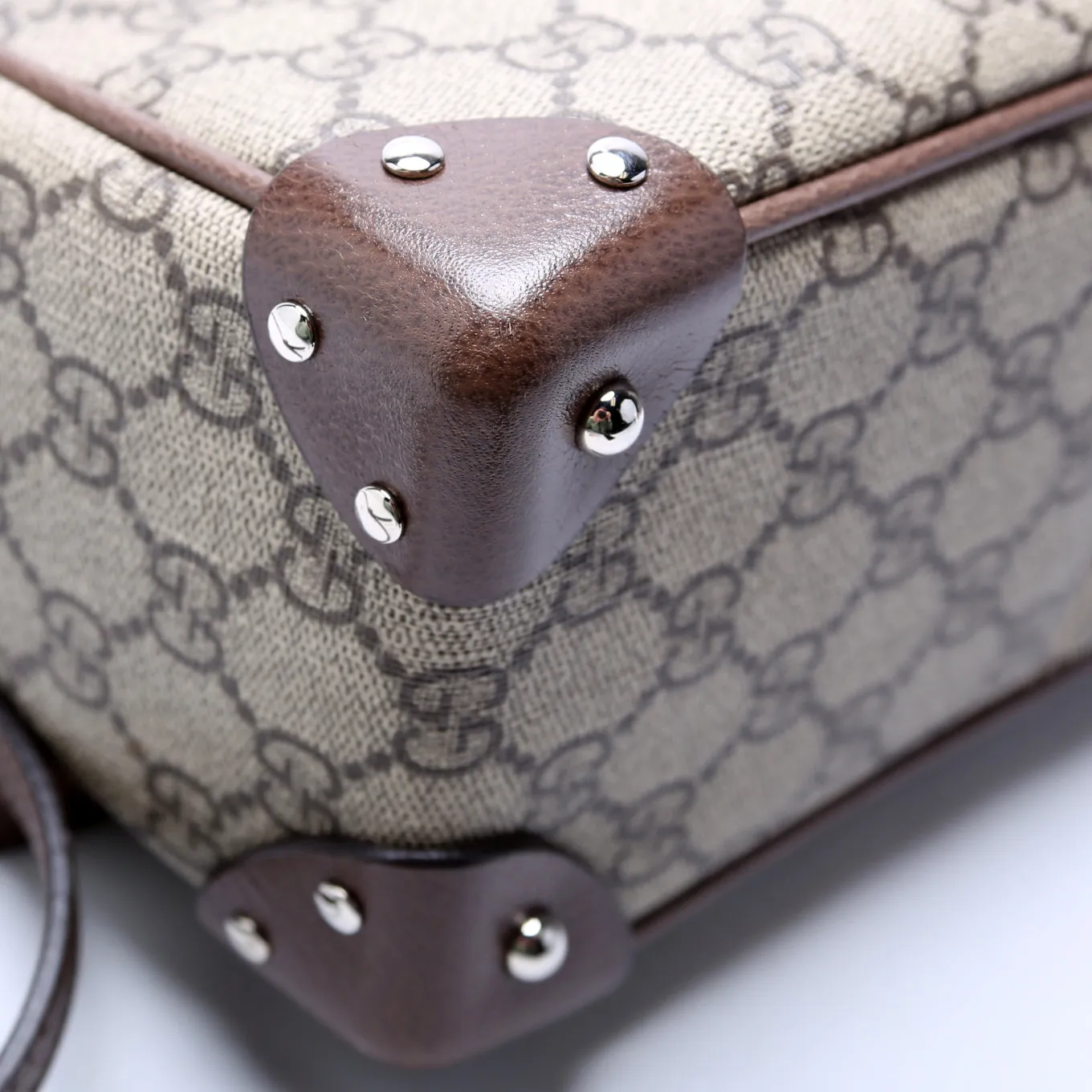 626363 GG Supreme Square Messenger Bag Brown