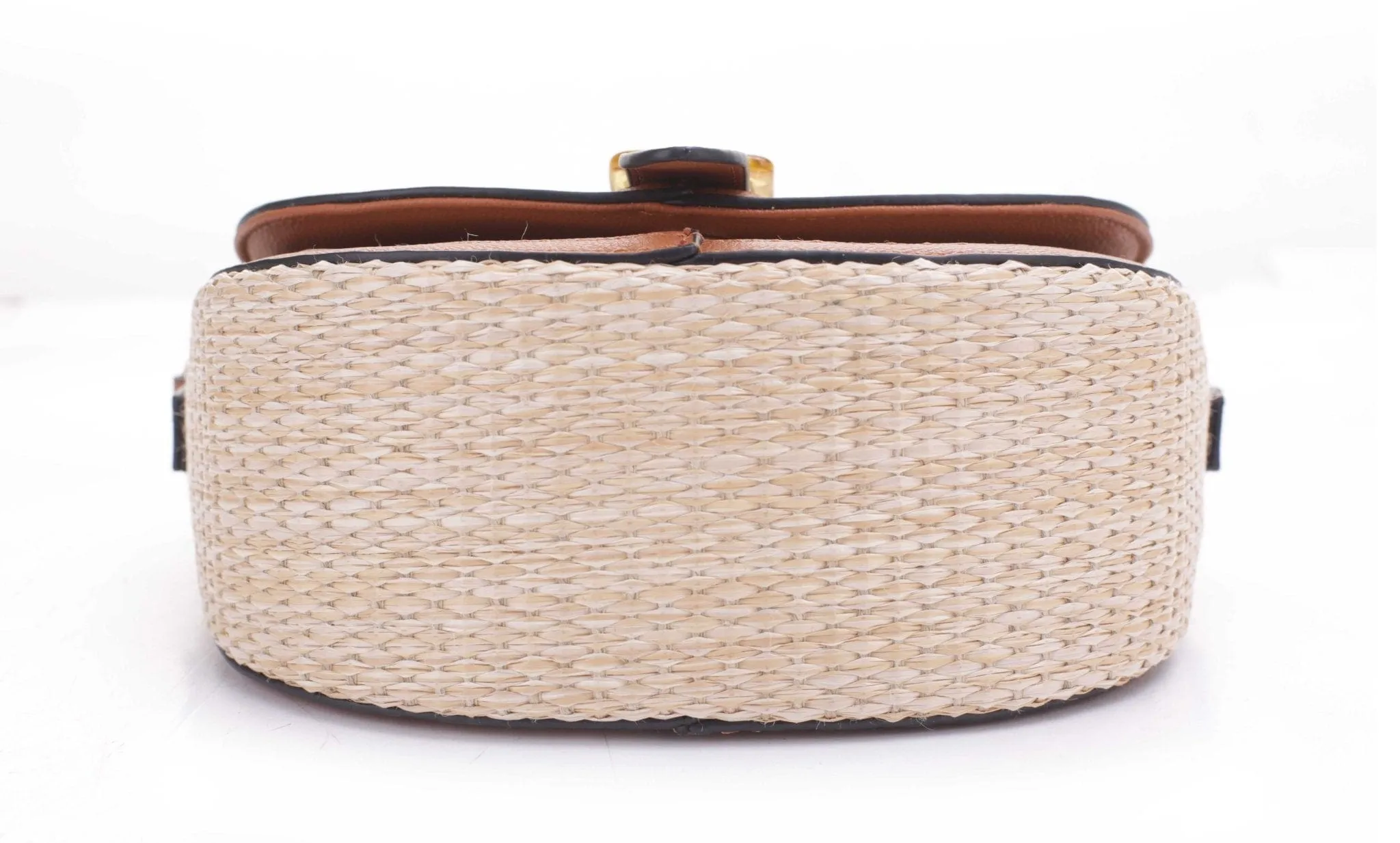 93128 Carmen Woven Straw Crossbody