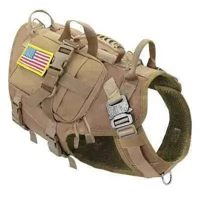 Adventure Paws Tactical Dog Harness with Essentials Bag