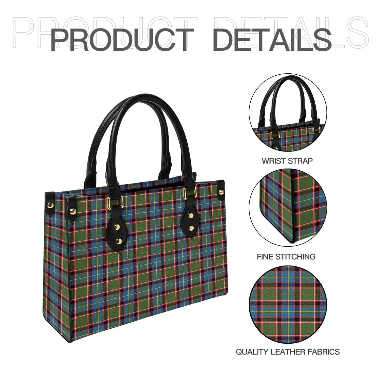 Aikenhead Tartan Leather Bag