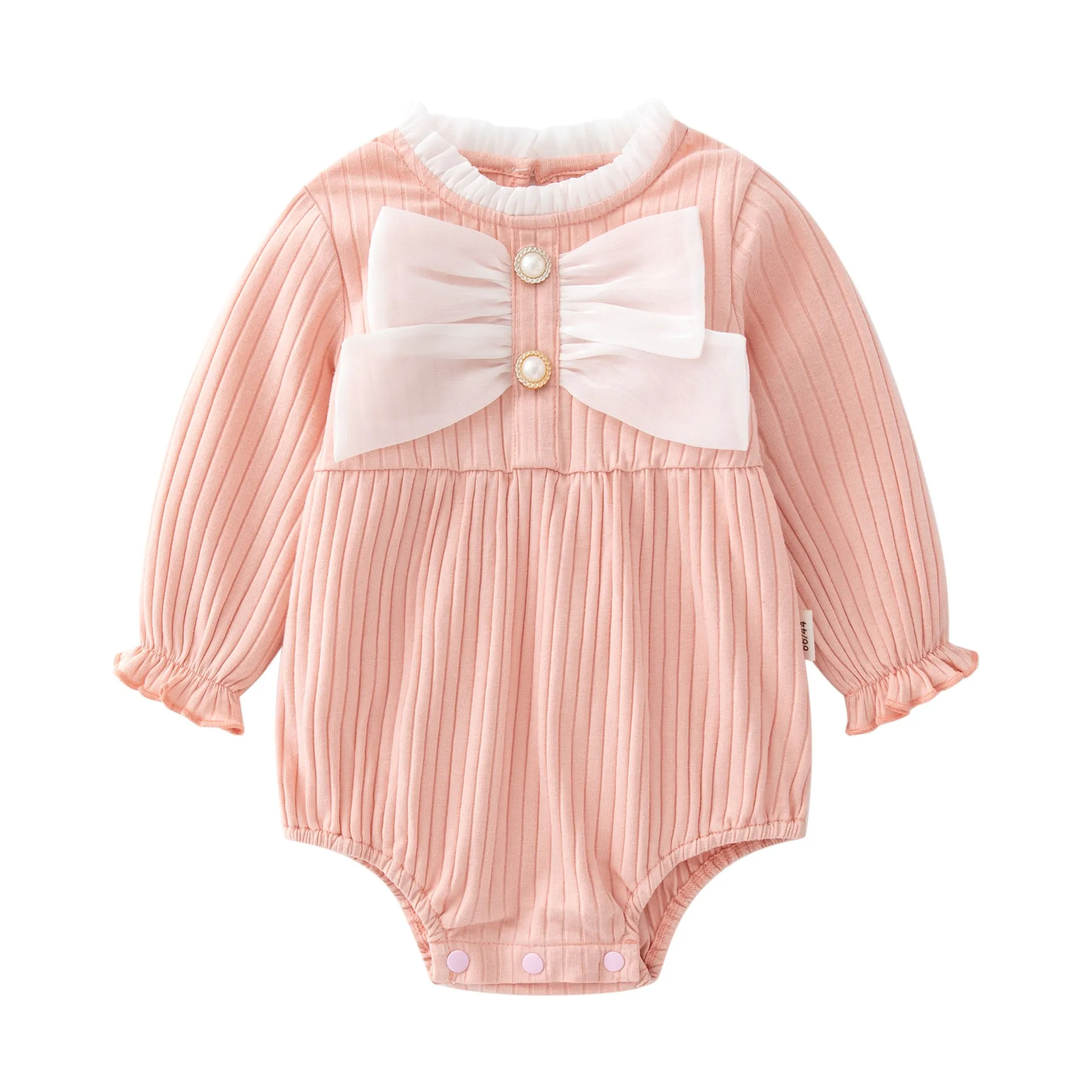 Baby Girl Adorable Bow Short/Long Sleeve Onesie (3 Colors)
