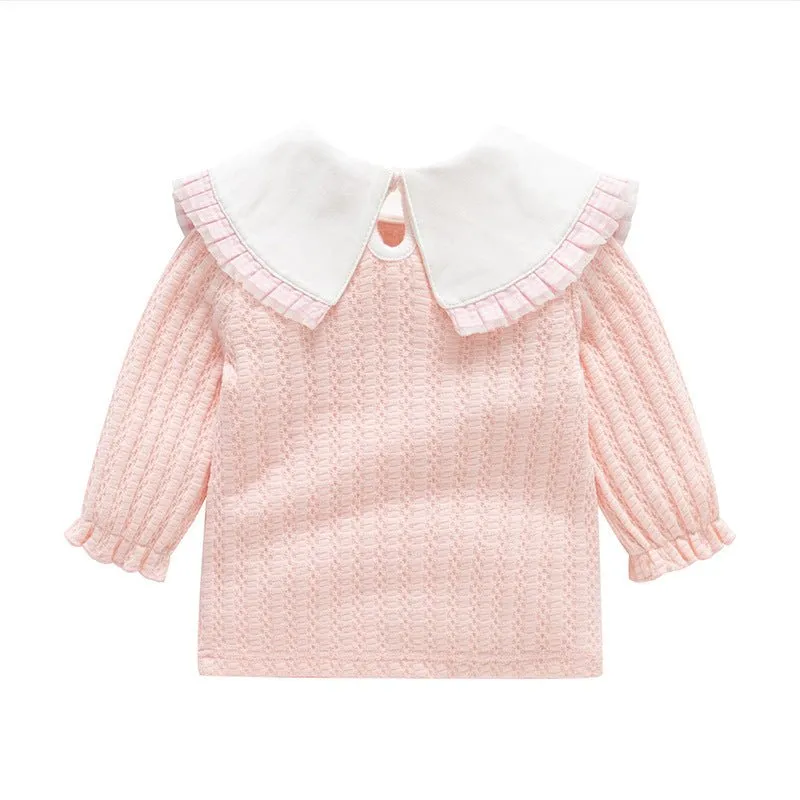 Baby Girl Cutie Cherry Design Long Sleeve Top