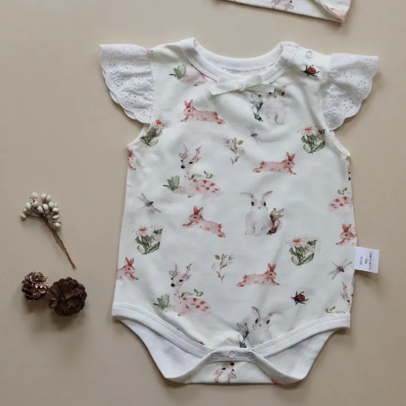 Baby Girl Floral   Animal Prints Onesie (3 Designs)