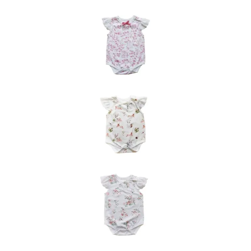 Baby Girl Floral   Animal Prints Onesie (3 Designs)