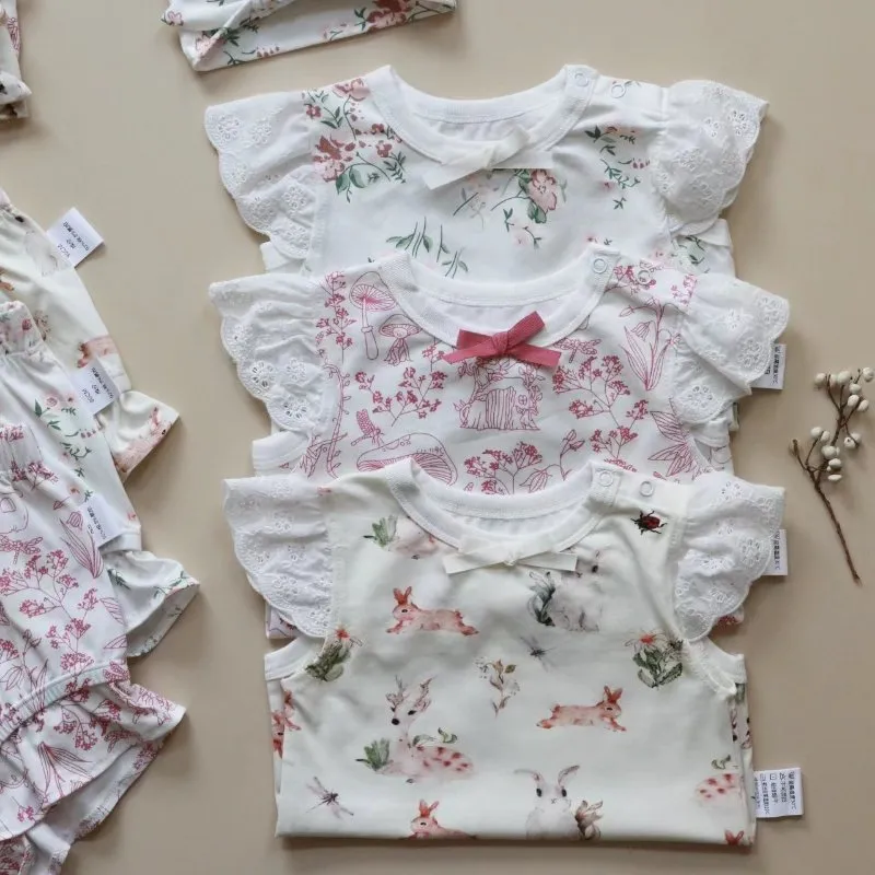Baby Girl Floral   Animal Prints Onesie (3 Designs)