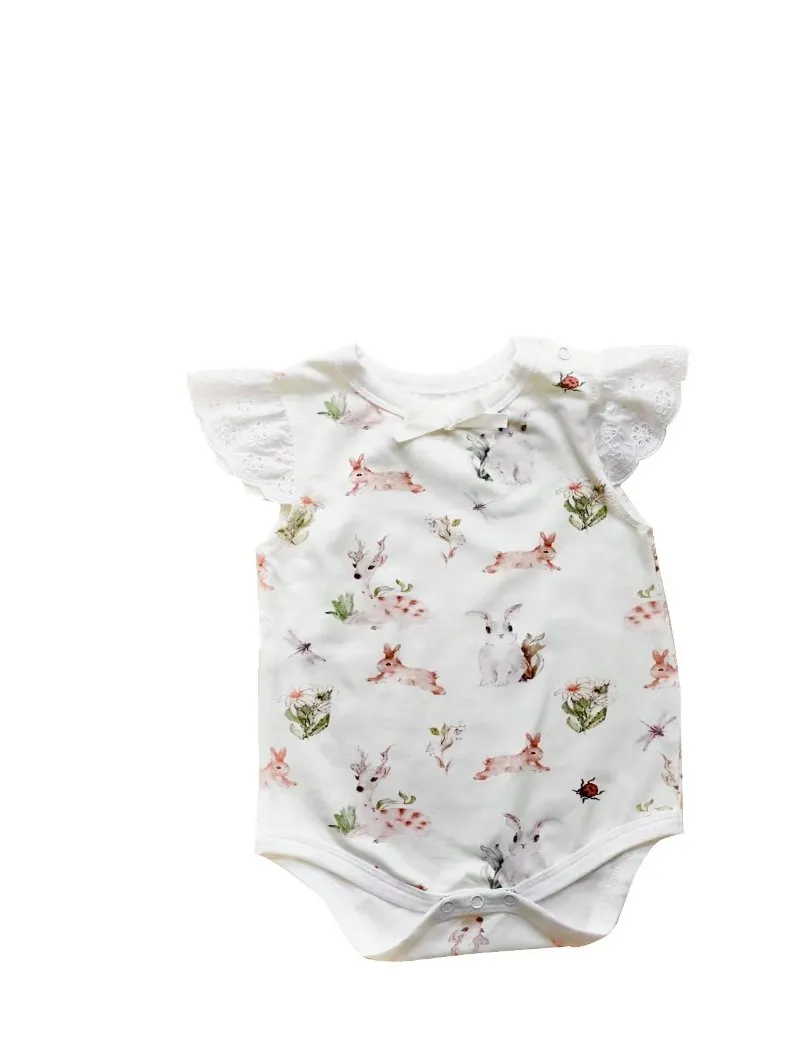 Baby Girl Floral   Animal Prints Onesie (3 Designs)