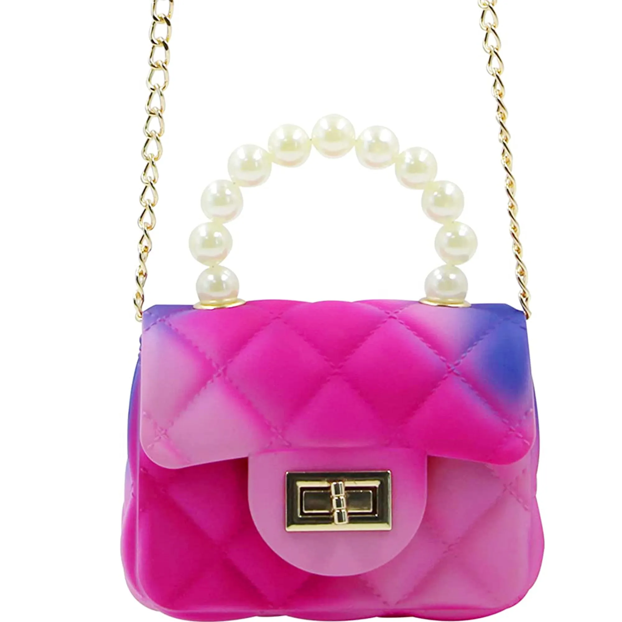 Babymoon Kids Jelly Sling Purse Fashion Handbag (8x13x5 CM) – Pink