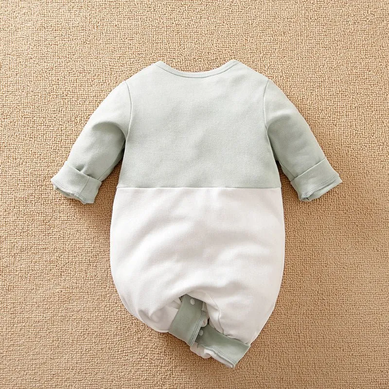 Baby's Elephant Cartoon Print Jumpsuit