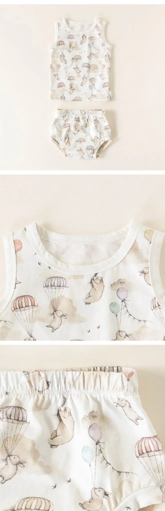 Baby/Toddler Animals Print Top and Shorts Set (3 Designs)