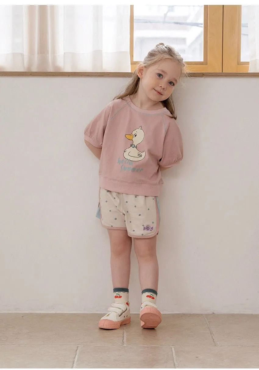 Baby/Toddler Cartoon Duck Top with Shorts