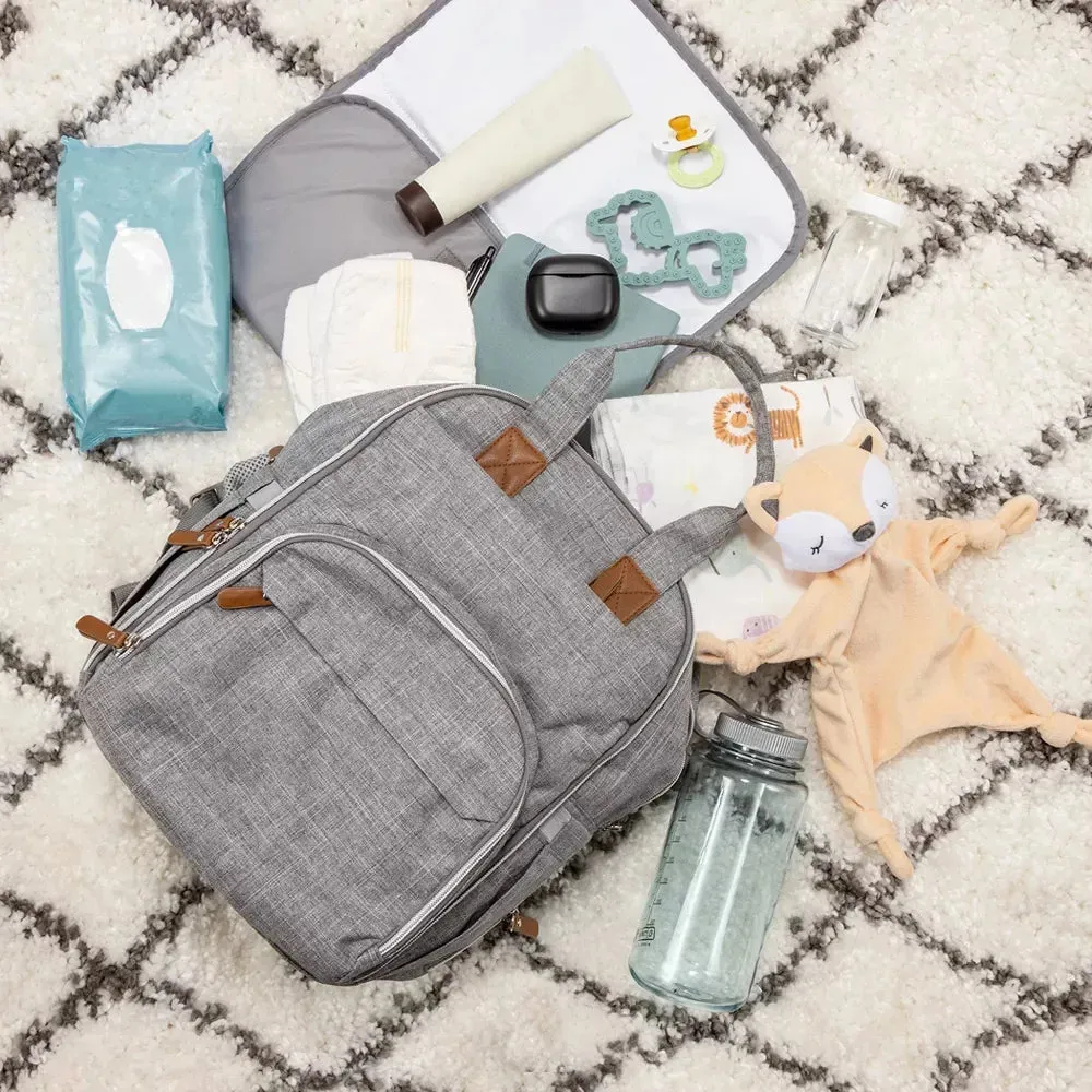 Backpack Diaper Bag - Gray