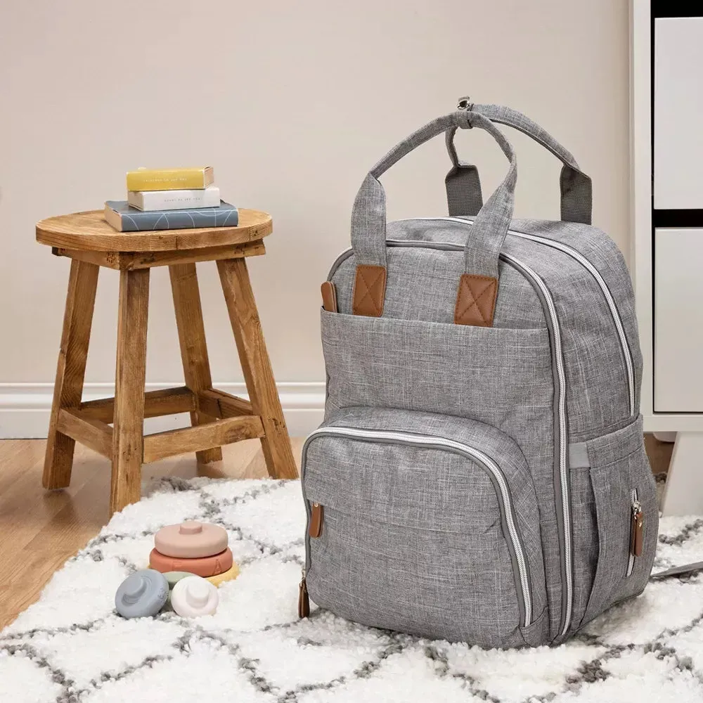Backpack Diaper Bag - Gray