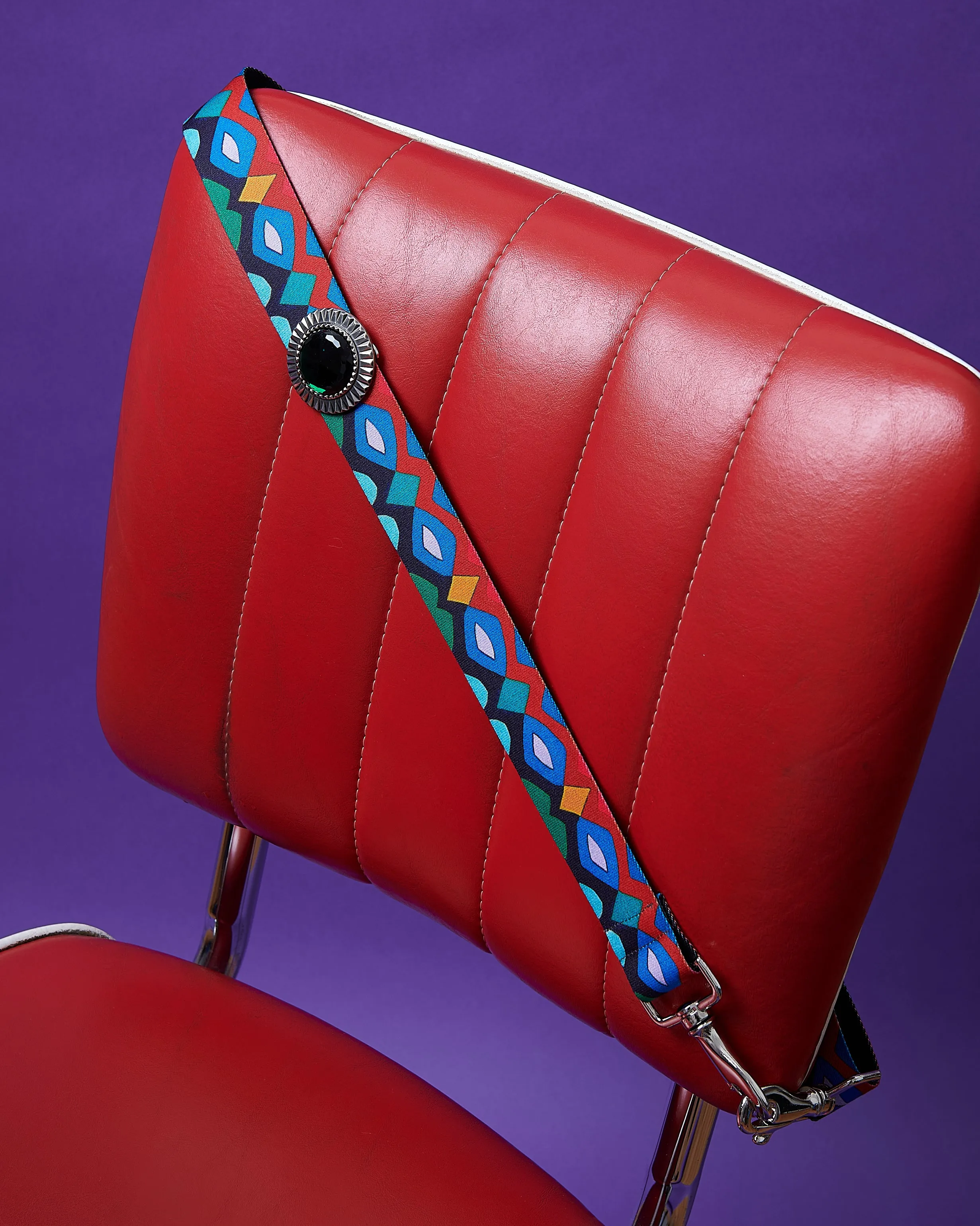 Bag Strap Belano Mix red - Sun Silver Green