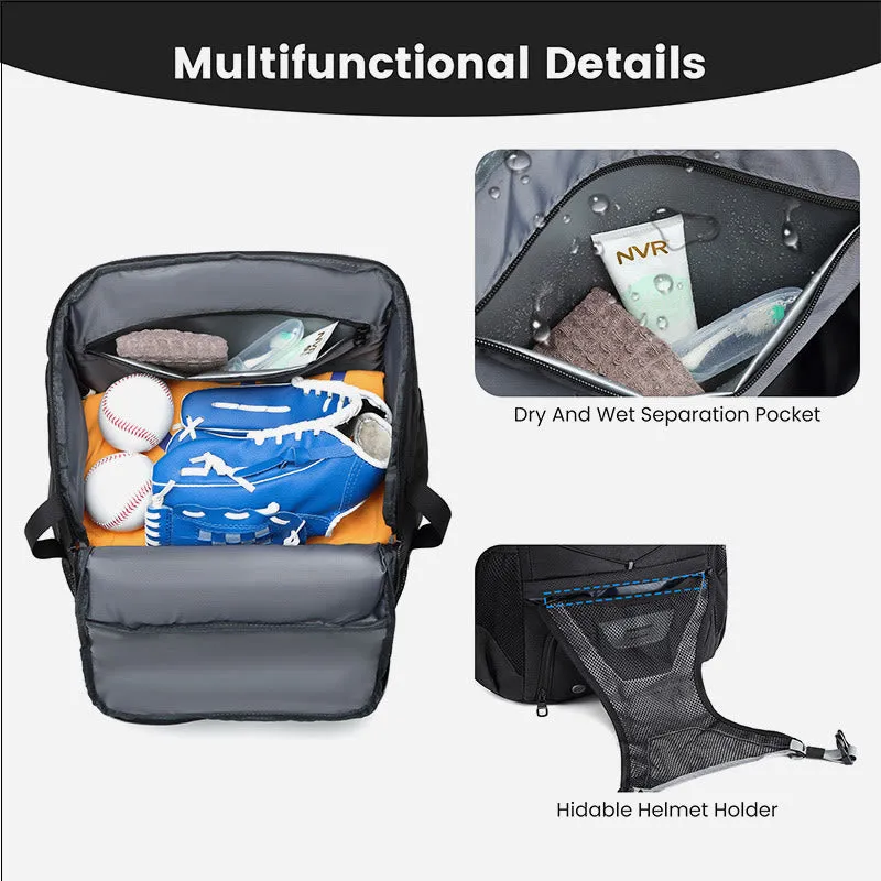 Baseball Backpack Equipment Bag Softball Bat Bag with Shoe Compartment