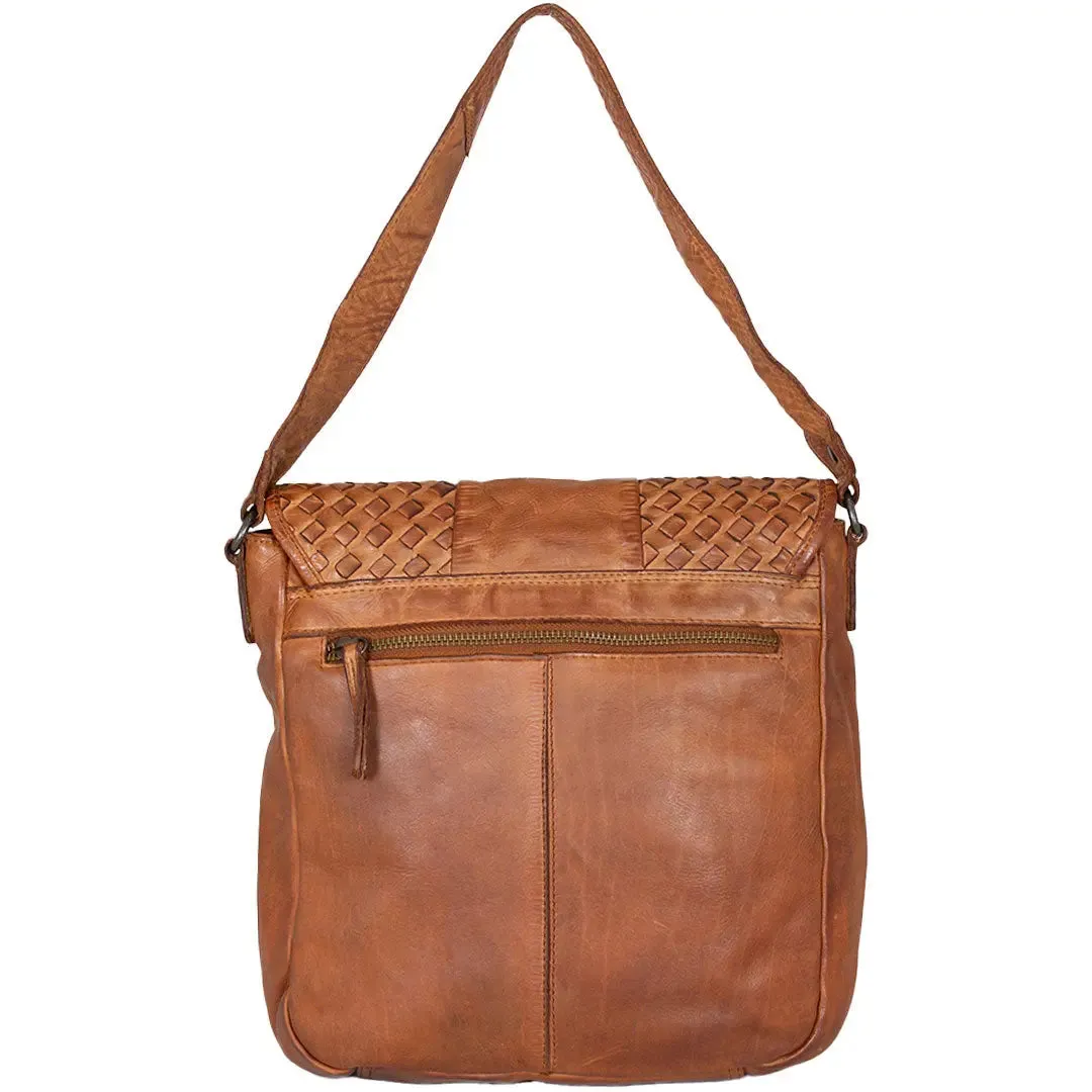 Basket Weave Pattern Crossbody Bag