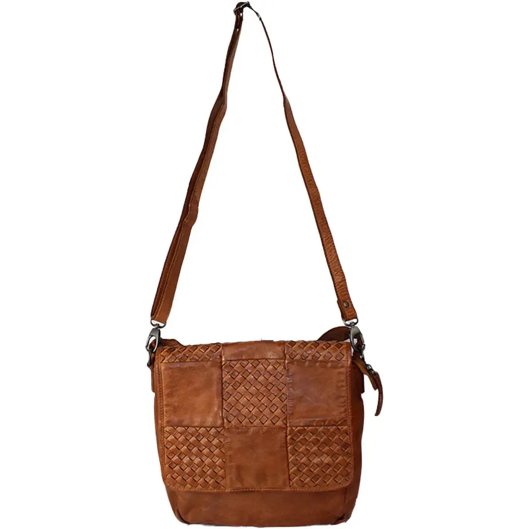 Basket Weave Pattern Crossbody Bag