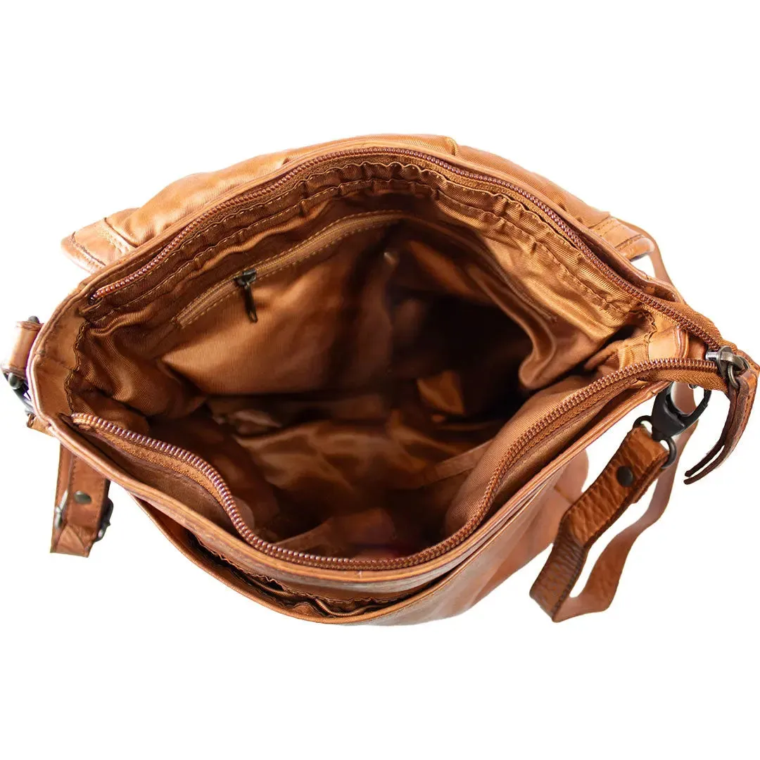 Basket Weave Pattern Crossbody Bag