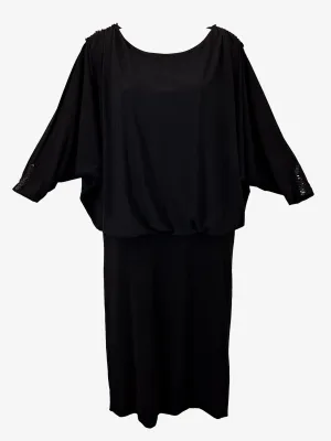 Bird Keepers Graceful Batwing Stretch Midi Dress Size 12