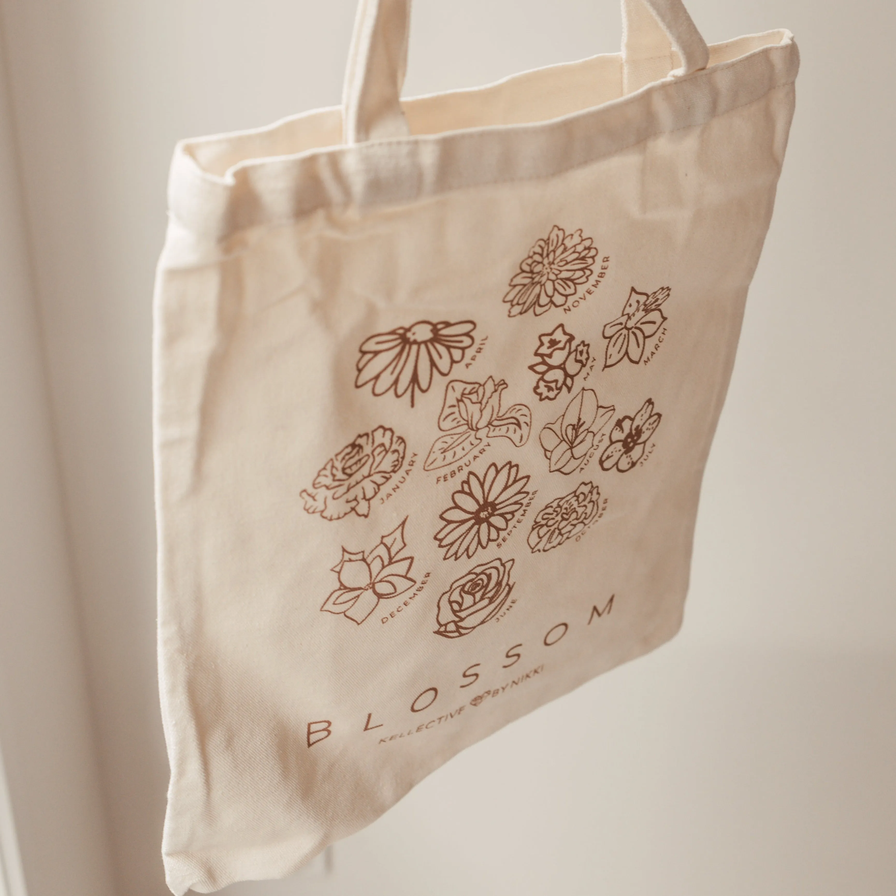 Birth Flower Tote Bag