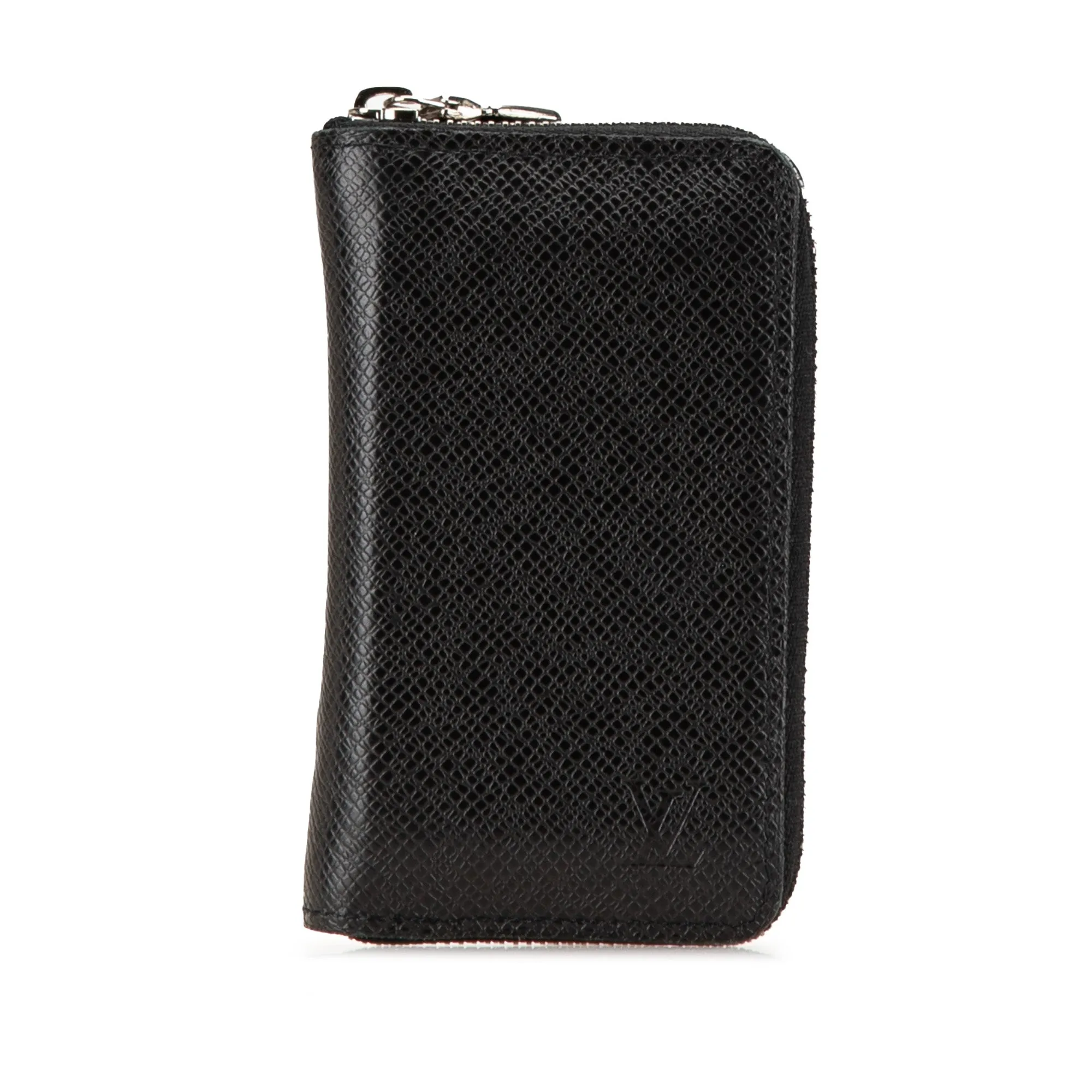 Black Louis Vuitton Taiga Zippy Coin Purse