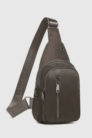 Boyd Nylon Sling Bag | Chocolate