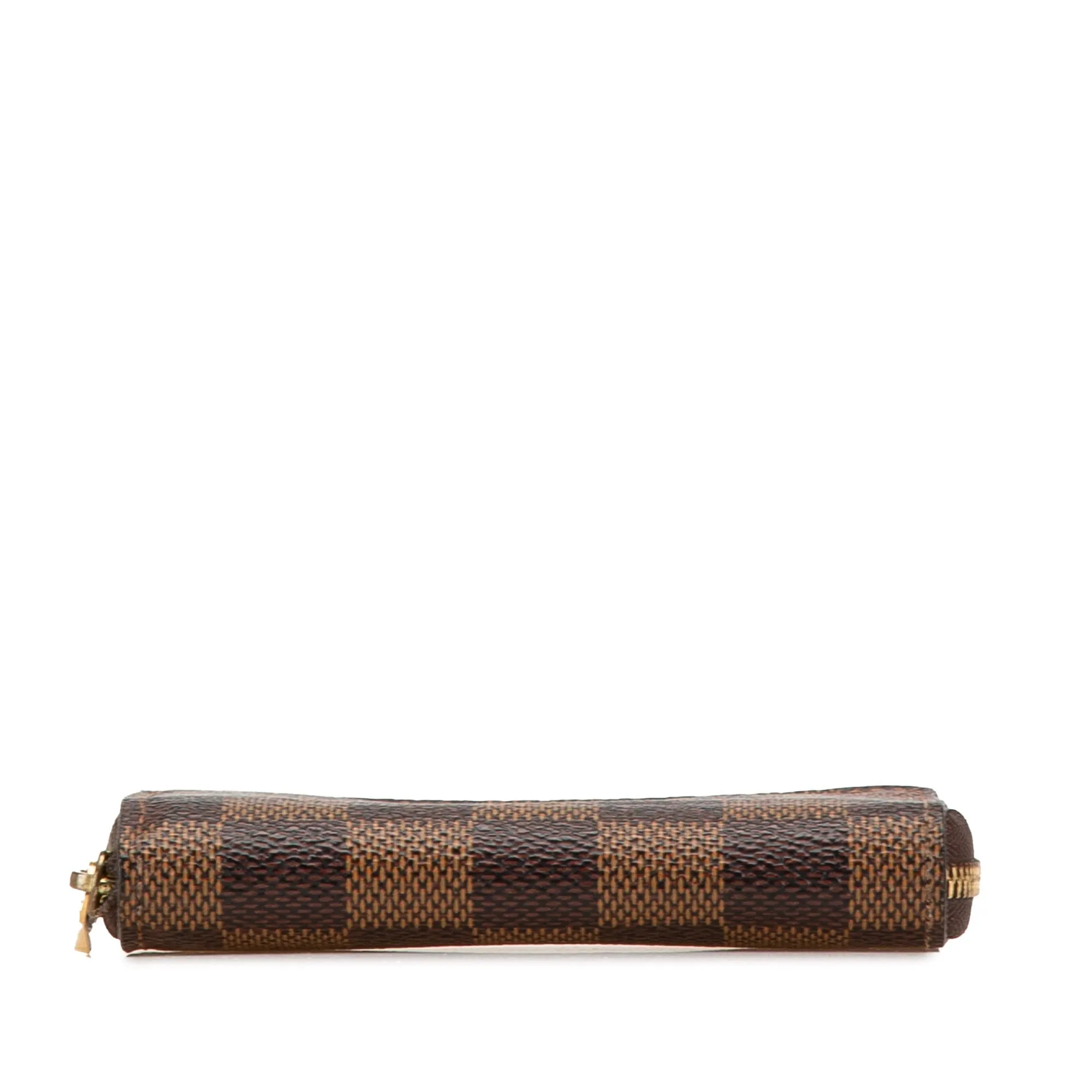 Brown Louis Vuitton Damier Ebene Zippy Coin Purse