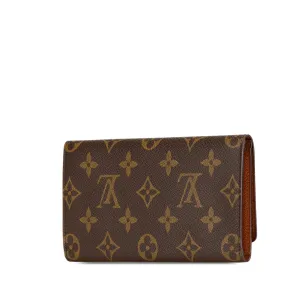 Brown Louis Vuitton Monogram Porte Yen 3 Cartes Long Wallet