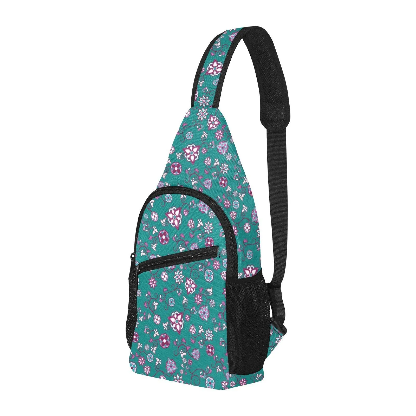Burgundy Bloom Chest Bag