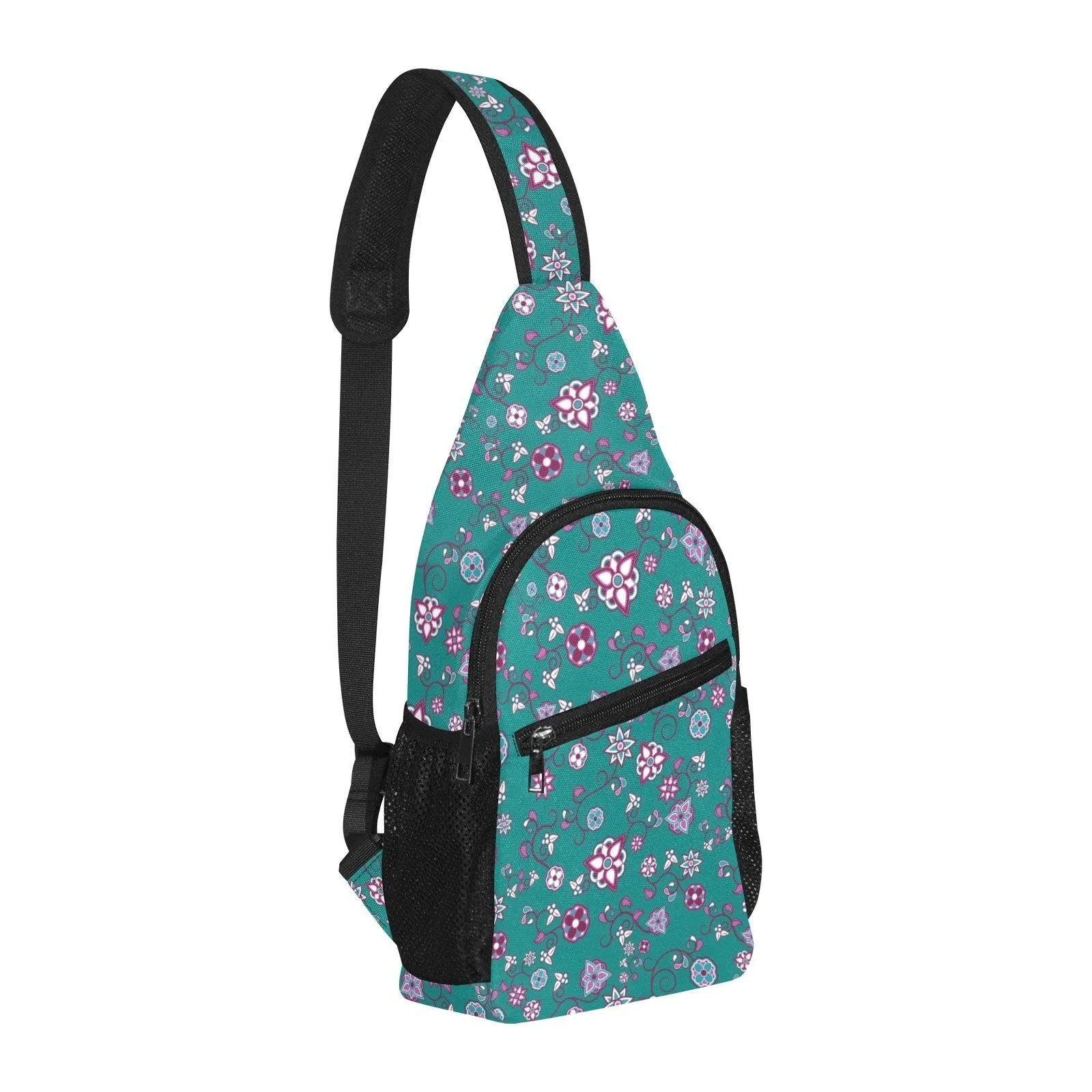Burgundy Bloom Chest Bag