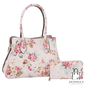 Calin Collection Flower Printed 2-in-1 Satchel