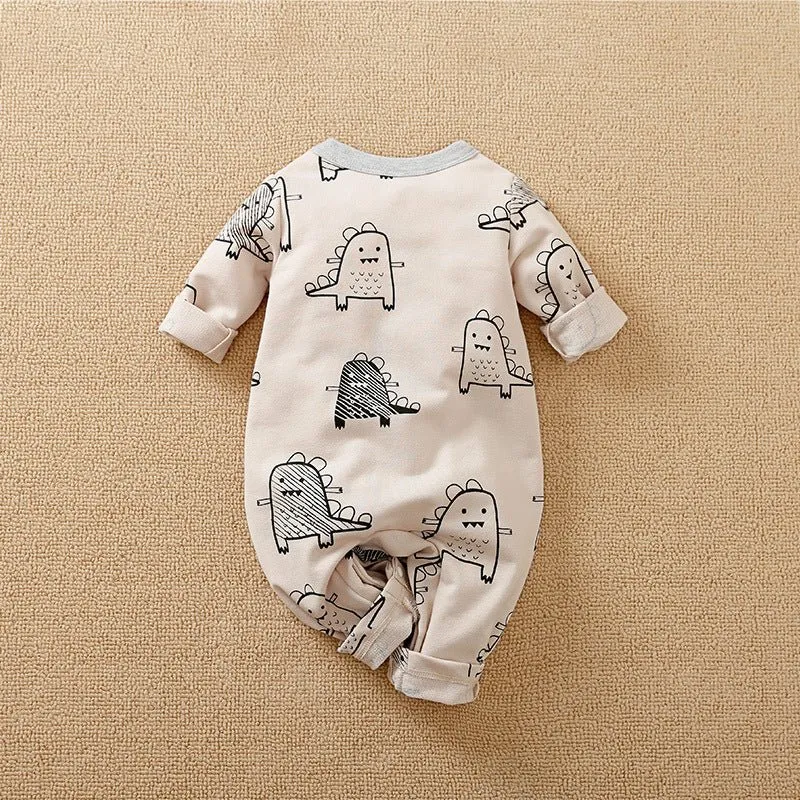 Cartoon Animals Long Sleeve Jumpsuit (6 Designs)