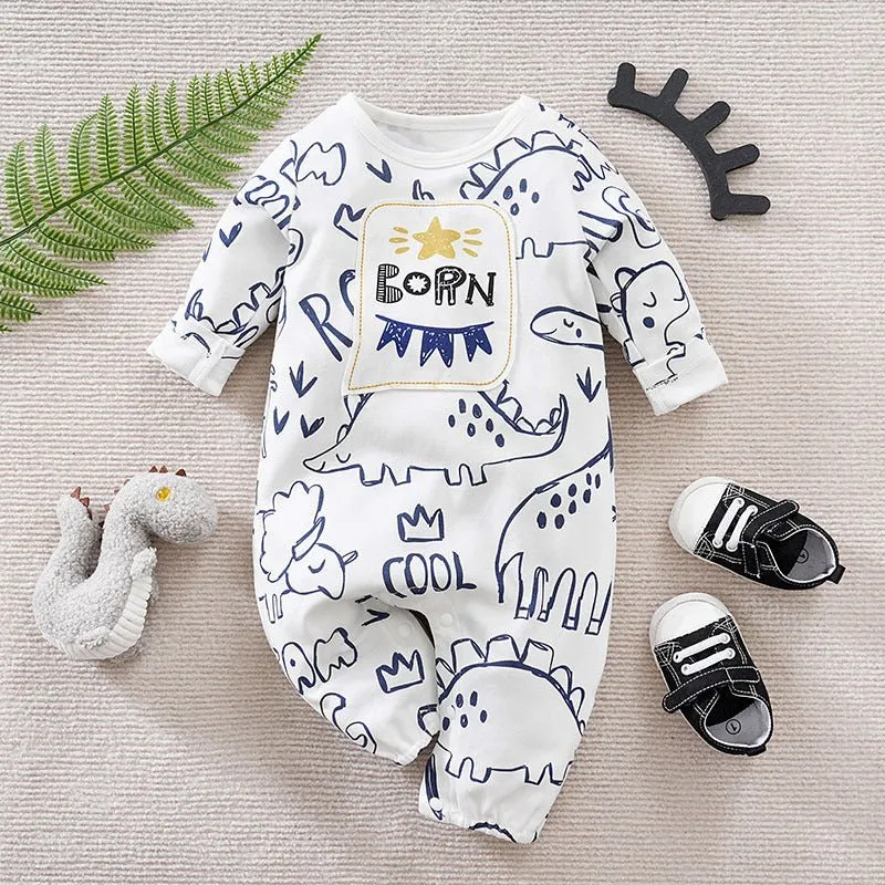 Cartoon Animals Long Sleeve Jumpsuit (6 Designs)