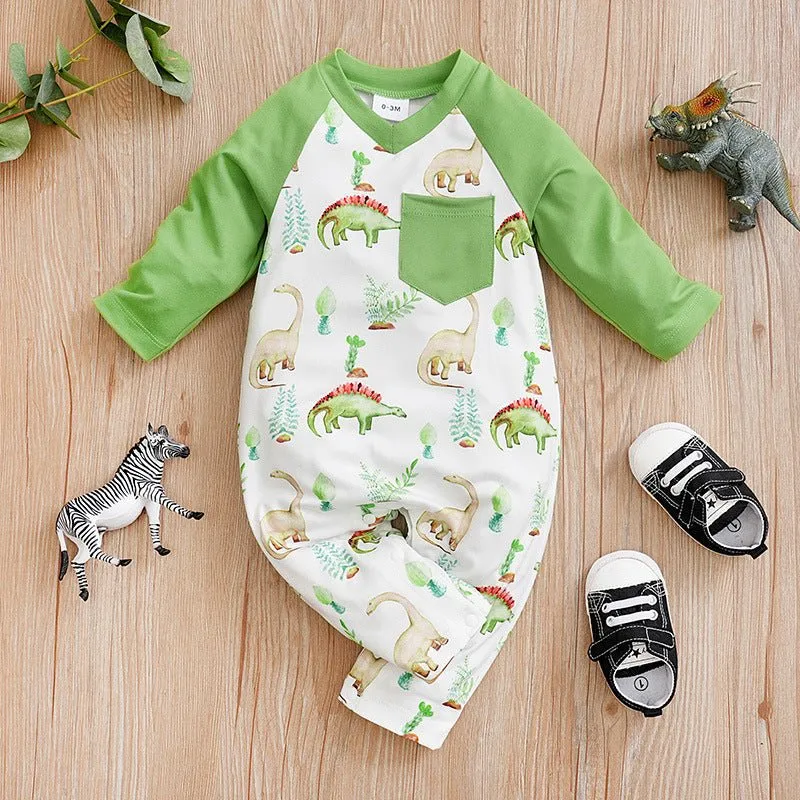 Cartoon Animals Long Sleeve Jumpsuit (6 Designs)