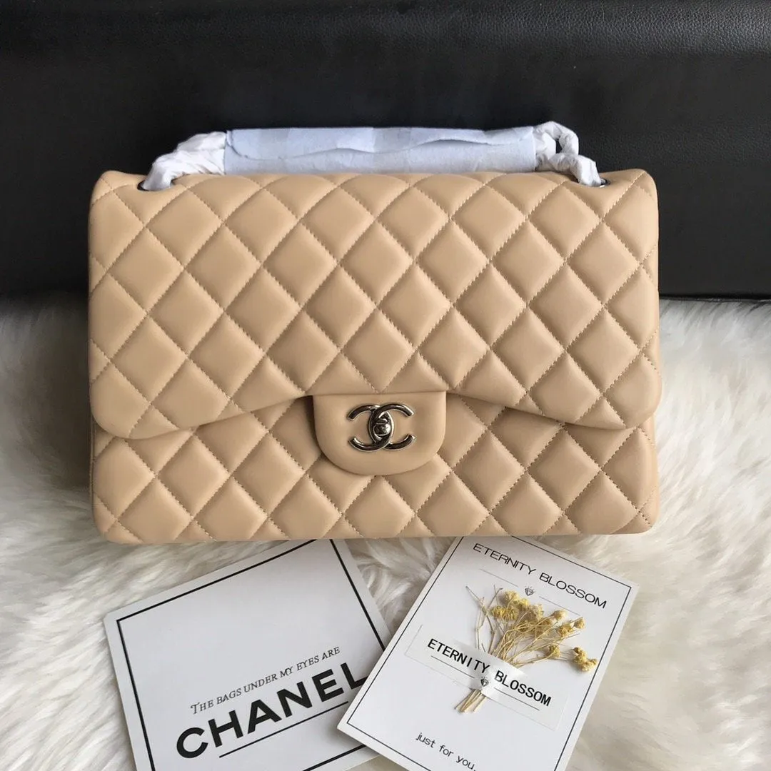 CC Flap Bag X Lambskin Jumbo