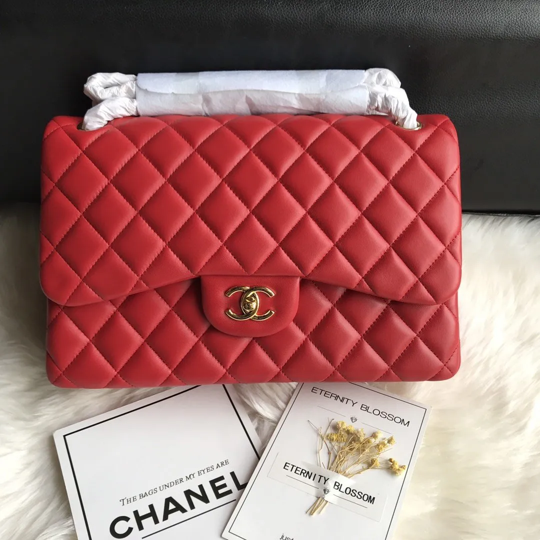 CC Flap Bag X Lambskin Jumbo
