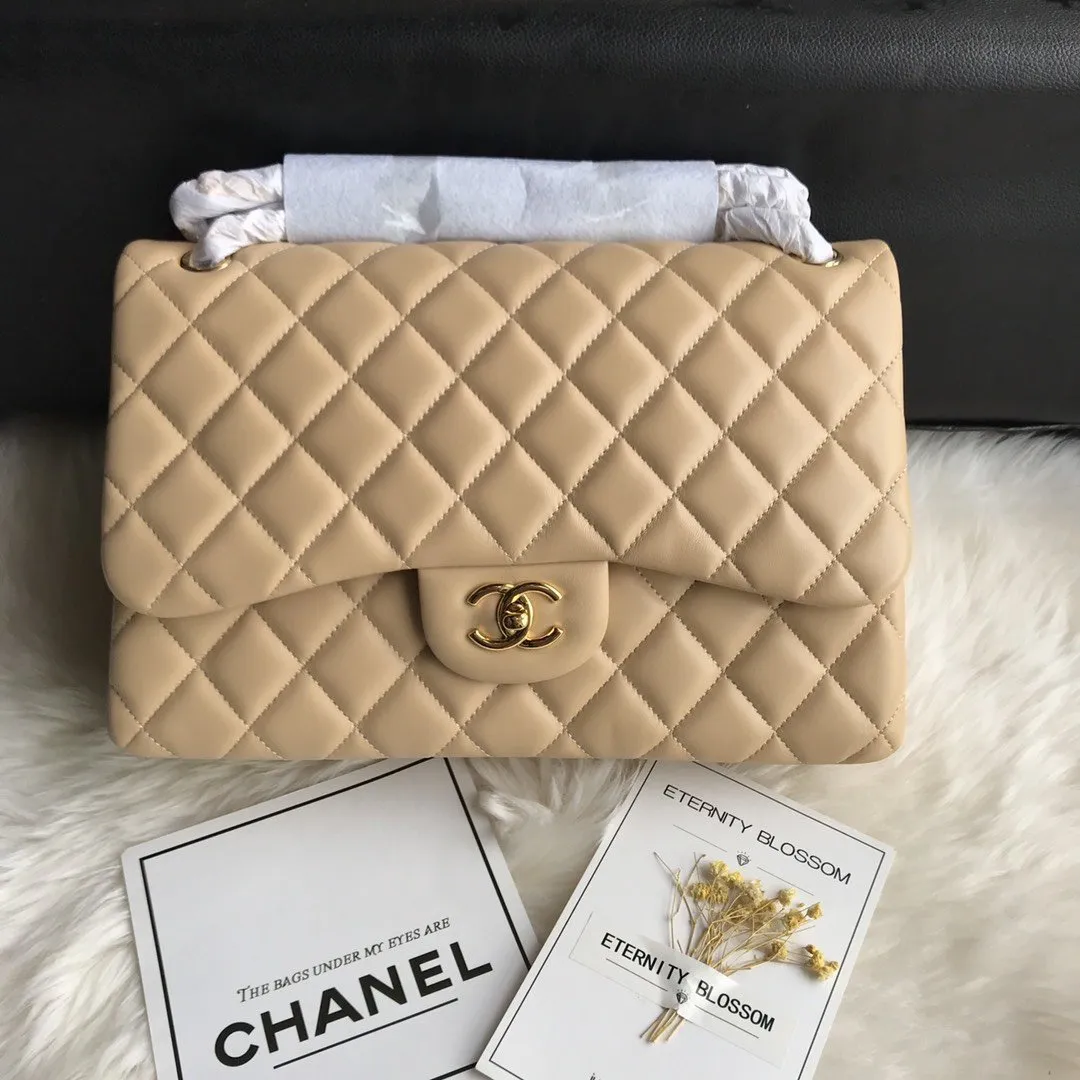 CC Flap Bag X Lambskin Jumbo