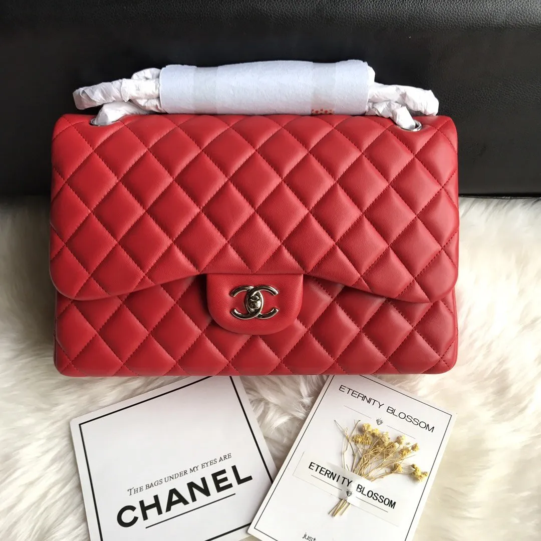 CC Flap Bag X Lambskin Jumbo