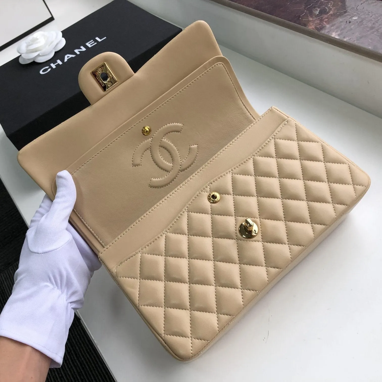 CC Flap Bag X Lambskin Medium